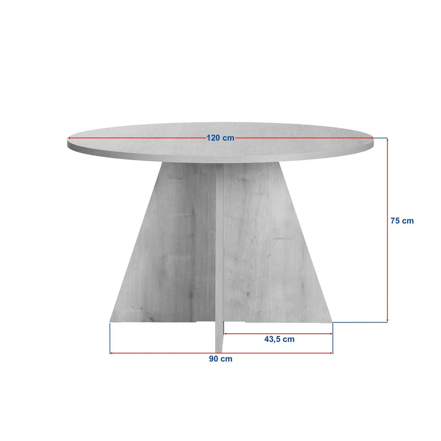 Runder Esstisch Virella aus Holz 120Ø - ZEN ZONE Furniture