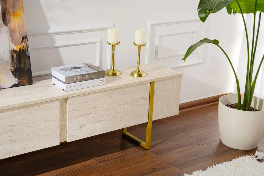 TV-Schrank Serenity aus melaminbeschichteten Holz, 180×29,5×50 cm von Hanah Home – Bild 5
