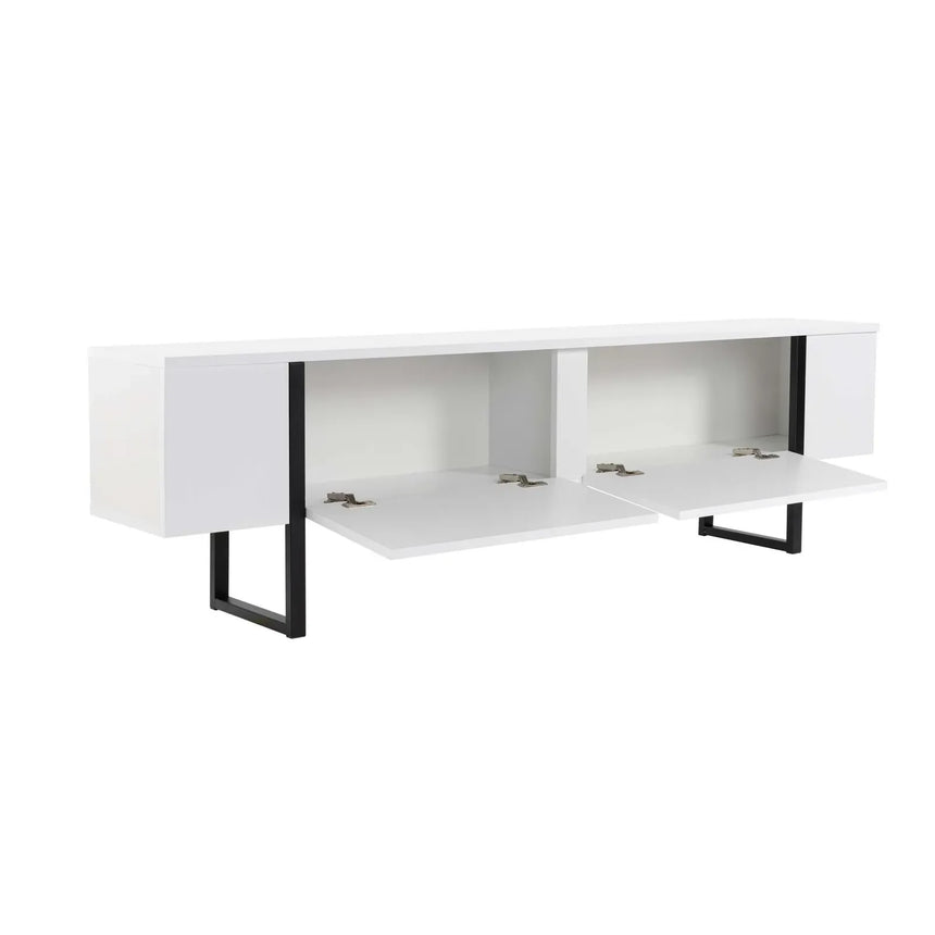 TV-Schrank Serenity aus melaminbeschichteten Holz, 180×29,5×50 cm - ZEN ZONE Furniture