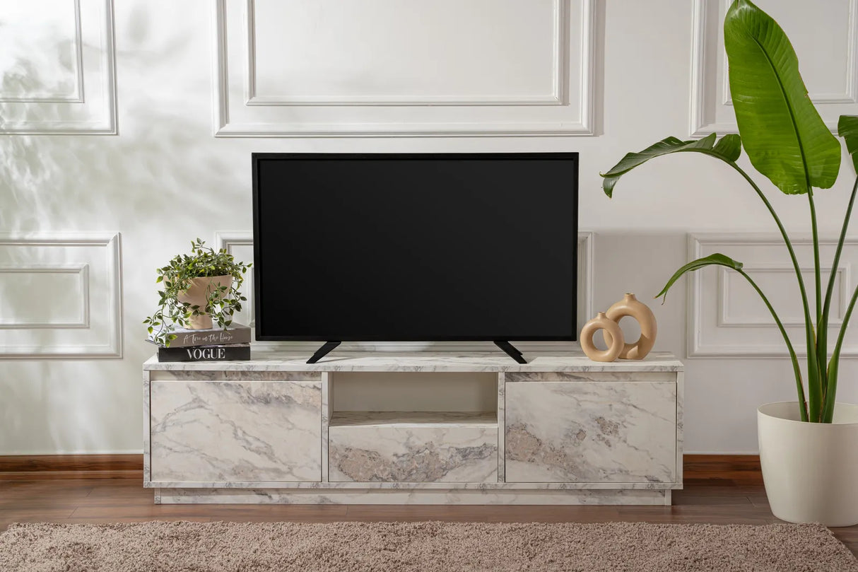 TV-Schrank Vanguard aus Holz, 160×29,5×42 cm von Hanah Home – Bild 2