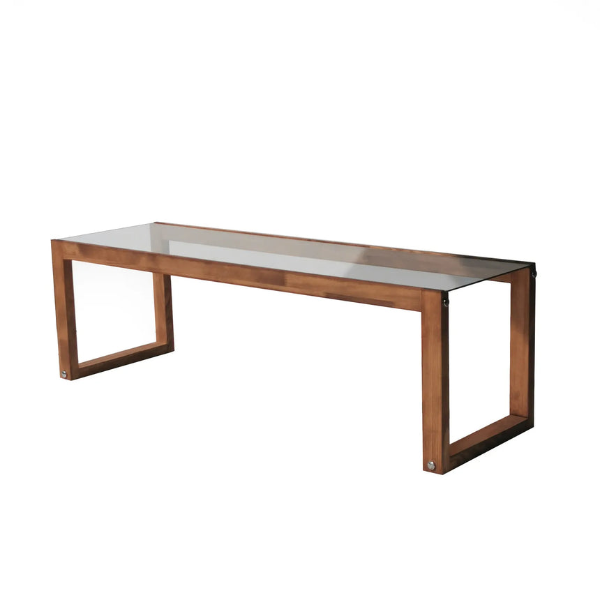 TV-Schrank Via aus massiven Kiefernholz und gehärtetem Glas, 130×40×40 cm von Hanah Home – Bild 7