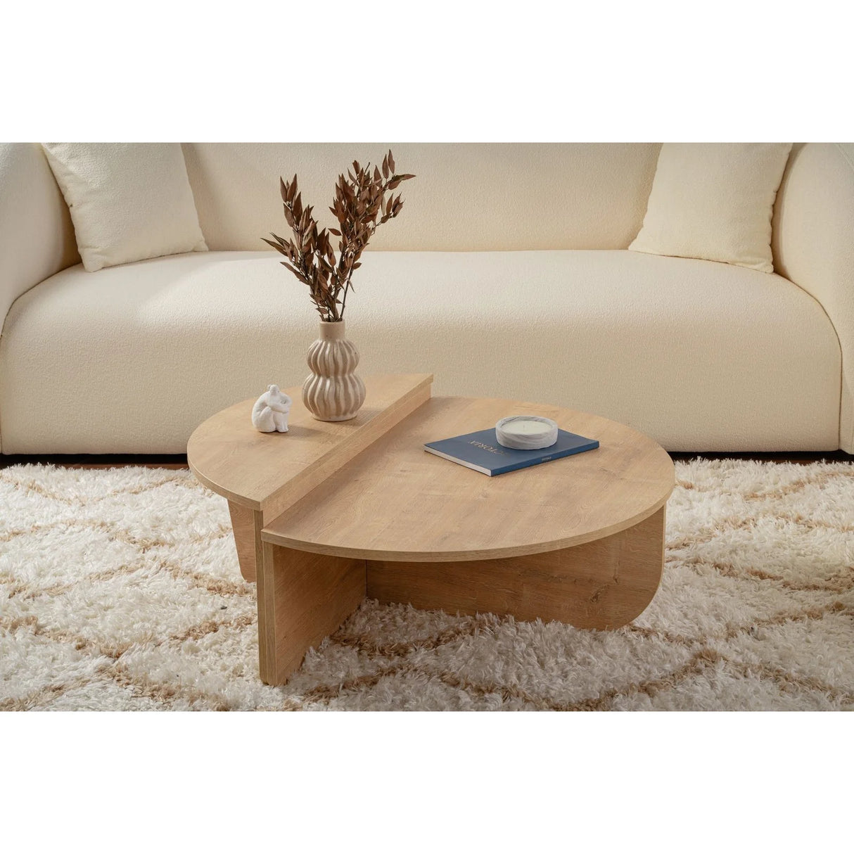 Couchtisch Orion aus Holz in Honey Oak, 90x60x30 cm – Bild 1