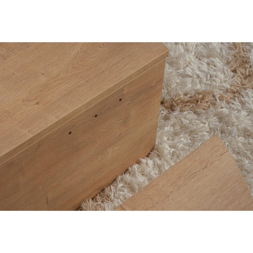 Couchtisch Orion aus Holz in Honey Oak, 90x60x30 cm – Bild 7