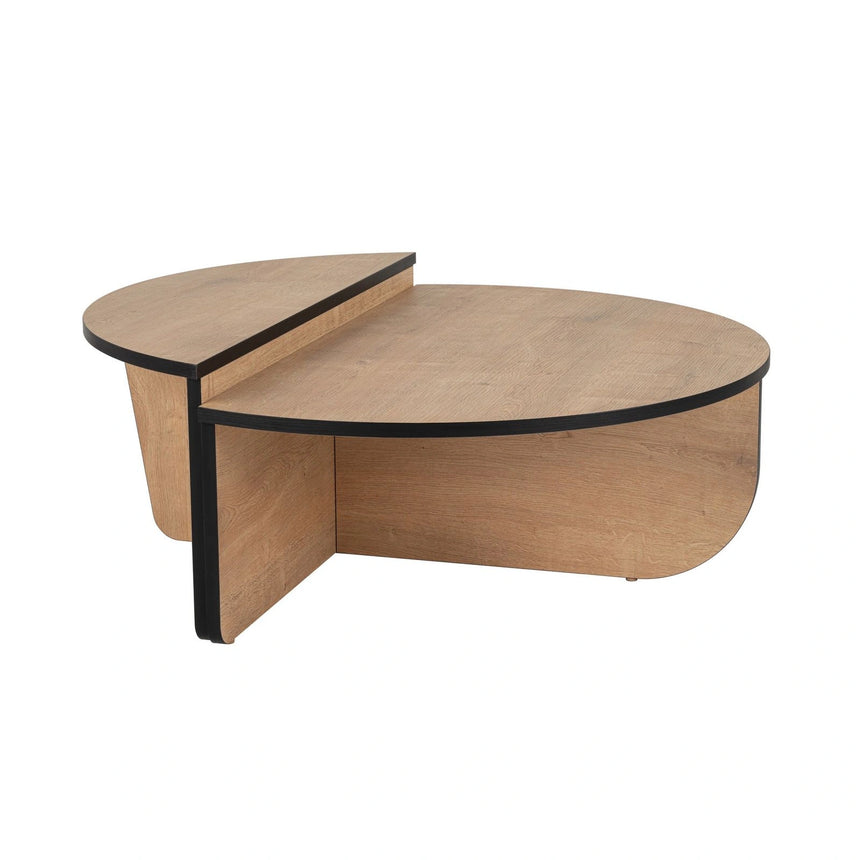 Couchtisch Orion aus Holz in Honey Oak/ Schwarz, 90x60x30 cm – Bild 9