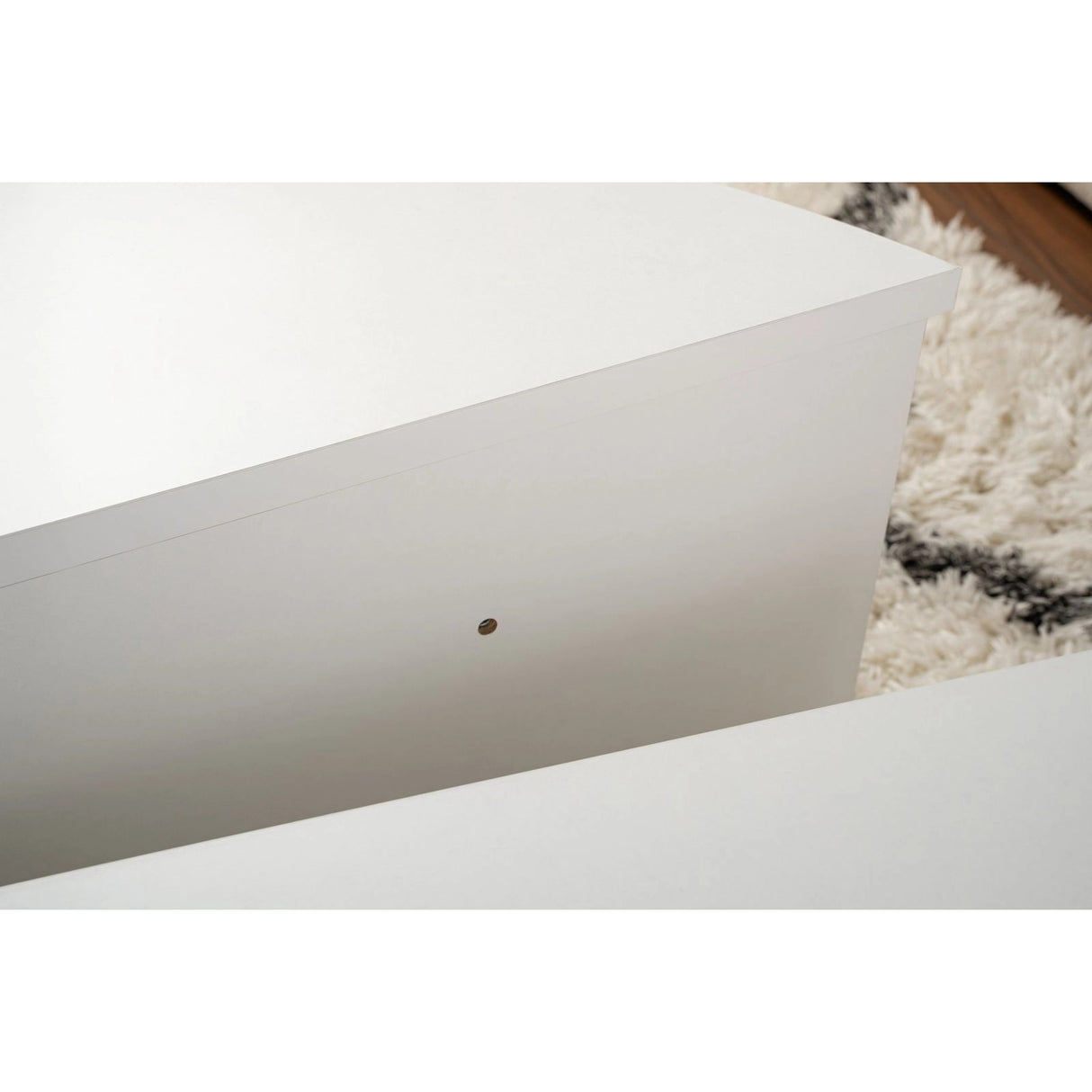 Couchtisch Orion aus Holz in Weiß, 90x60x30 cm – Bild 6