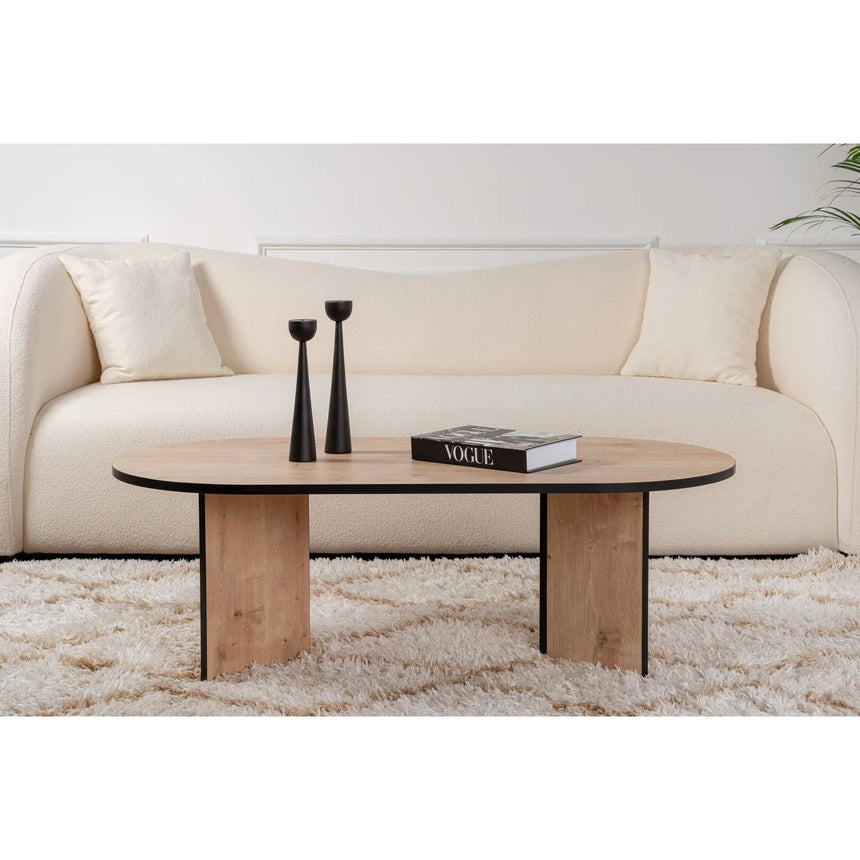 Couchtisch Sable aus Holz in Saphir Schwarz Eiche, 119x60x40 cm – Bild 2