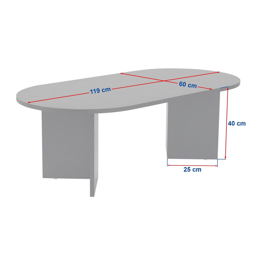 Couchtisch Sable aus Holz in Saphir Schwarz Eiche, 119x60x40 cm – Bild 8
