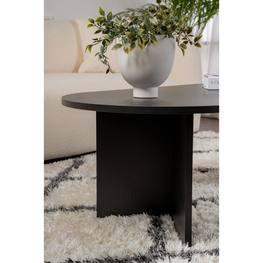 Couchtisch Sable aus Holz in Schwarz, 119x60x40 cm – Bild 4