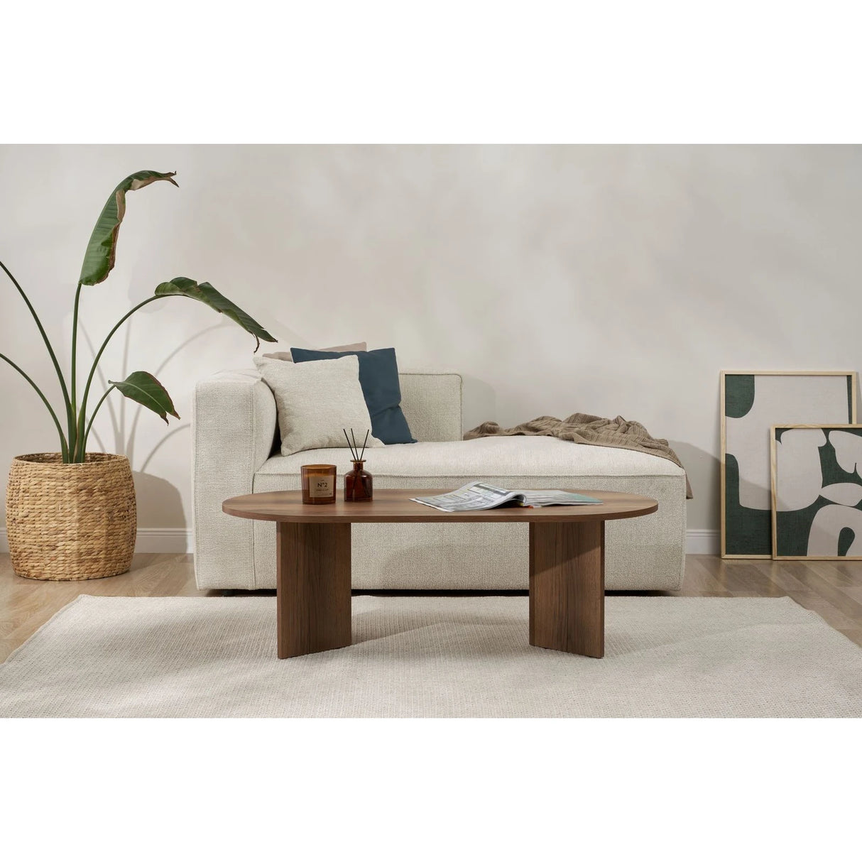 Couchtisch Sable aus Holz in Walnuss, 119x60x40 cm – Bild 2