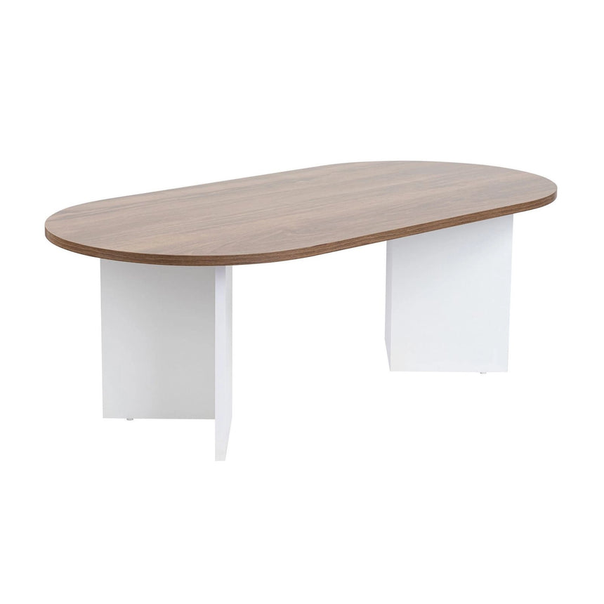 Couchtisch Sable aus Holz in Walnuss Weiß, 119x60x40 cm – Bild 8