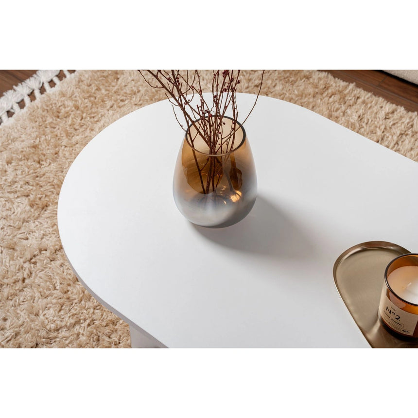 Couchtisch Sable aus Holz in Weiß, 119x60x40 cm – Bild 5