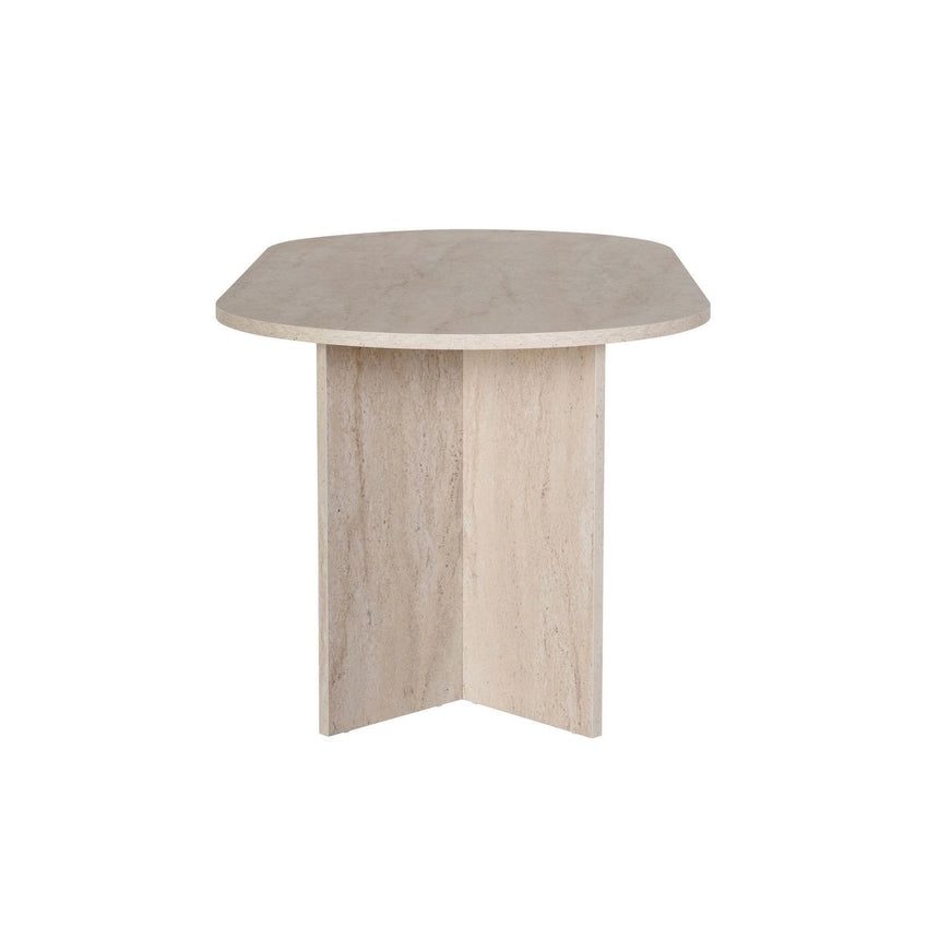 Sablin Esstisch aus Holz in Travertine, 75x180 cm – Bild 6