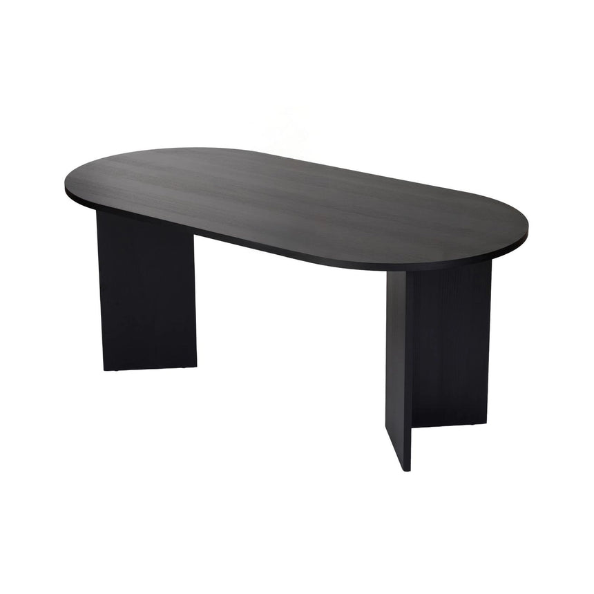 Sablin Esstisch aus Holz in Wood Black, 75x180 cm – Bild 3