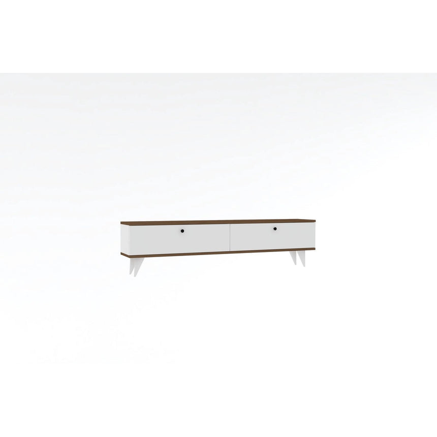 TV-Sideboard Paris in Weiß/Walnuss, 160x25x35 cm – Bild 4
