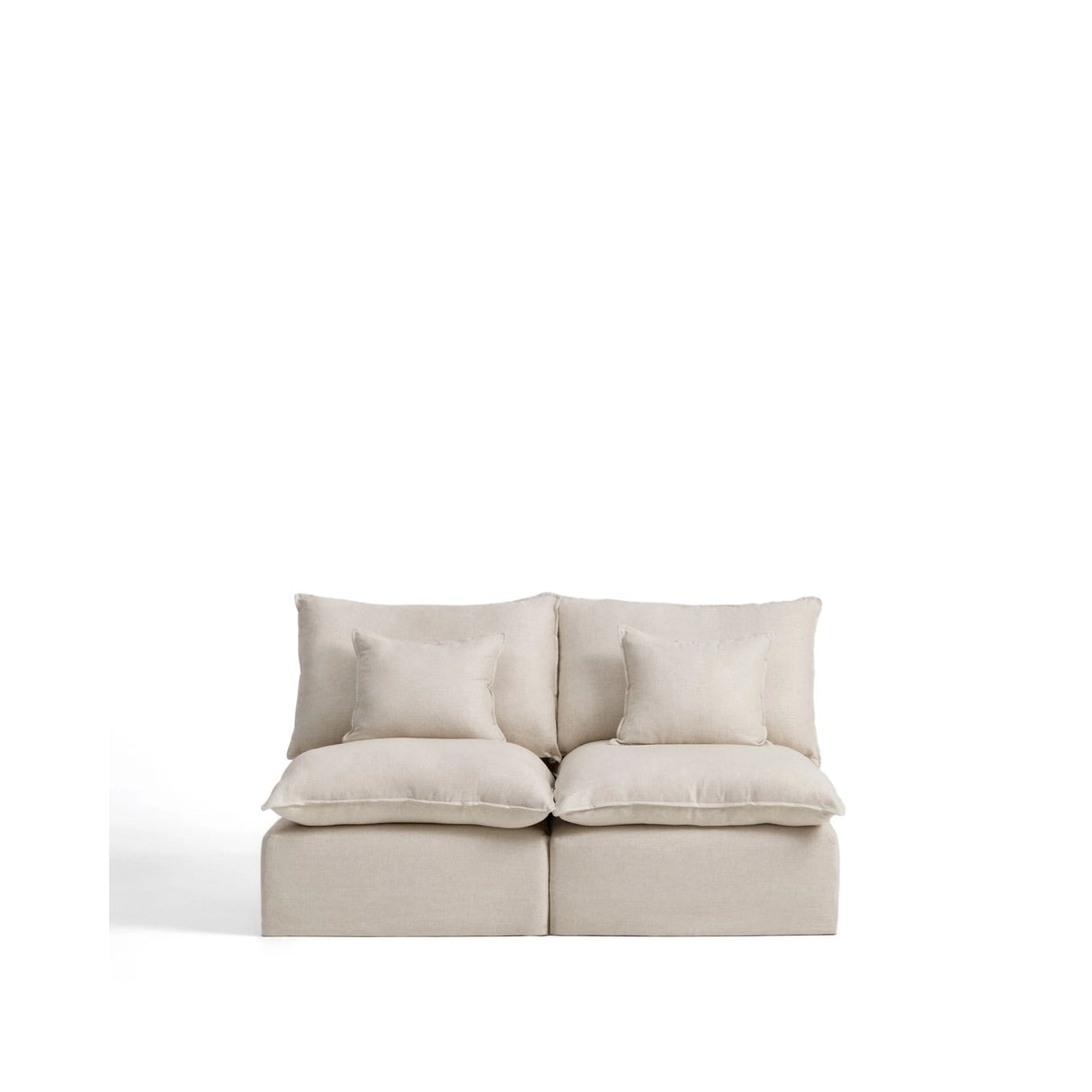 2-Sitzer-Modularsofa Anarela mit abnehmbarem Bezug aus Leinen und Viskose, 180 cm, FSC Mix Credit von Kave Home – Bild 1