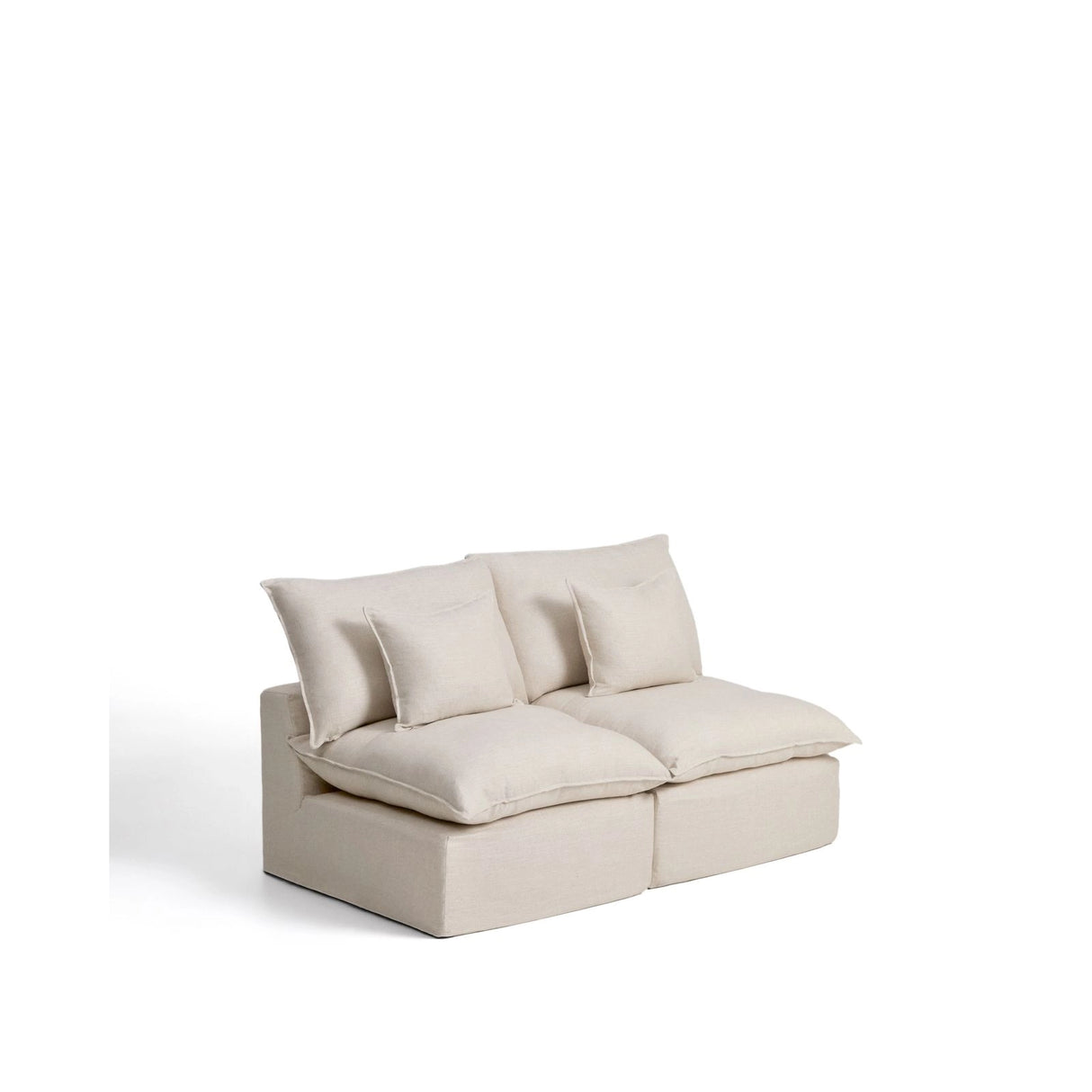 2-Sitzer-Modularsofa Anarela mit abnehmbarem Bezug aus Leinen und Viskose, 180 cm, FSC Mix Credit von Kave Home – Bild 4