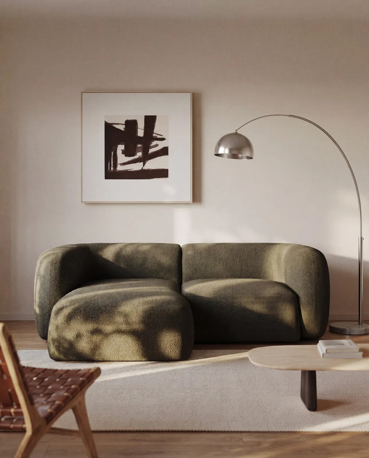2-Sitzer-Modularsofa Martina mit Chenille und Chaiselongue links 230 cm von Kave Home – Bild 2
