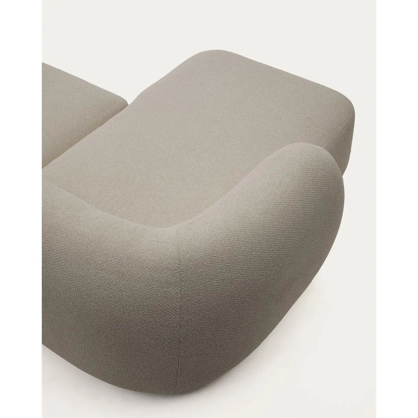 2-Sitzer-Modularsofa Martina mit Chenille und Chaiselongue links in Steinton 230 cm von Kave Home – Bild 6