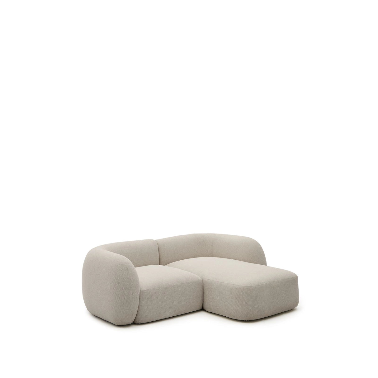 2-Sitzer-Modularsofa Martina mit Chenille und Chaiselongue rechts in Steinton 230 cm von Kave Home – Bild 1