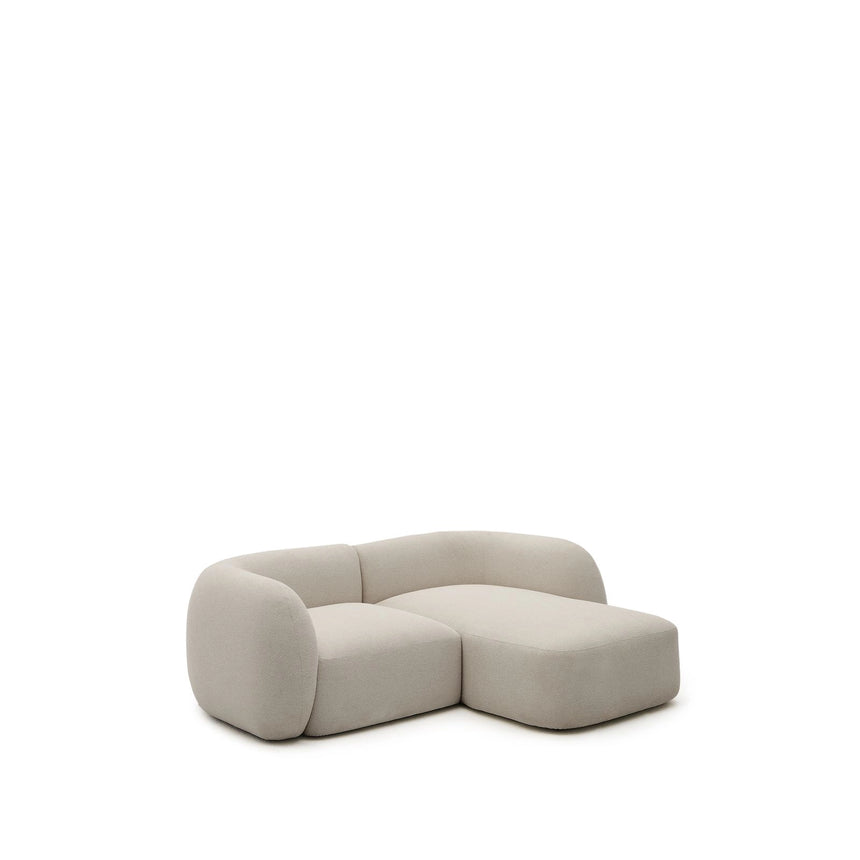 2-Sitzer-Modularsofa Martina mit Chenille und Chaiselongue rechts in Steinton 230 cm von Kave Home – Bild 1