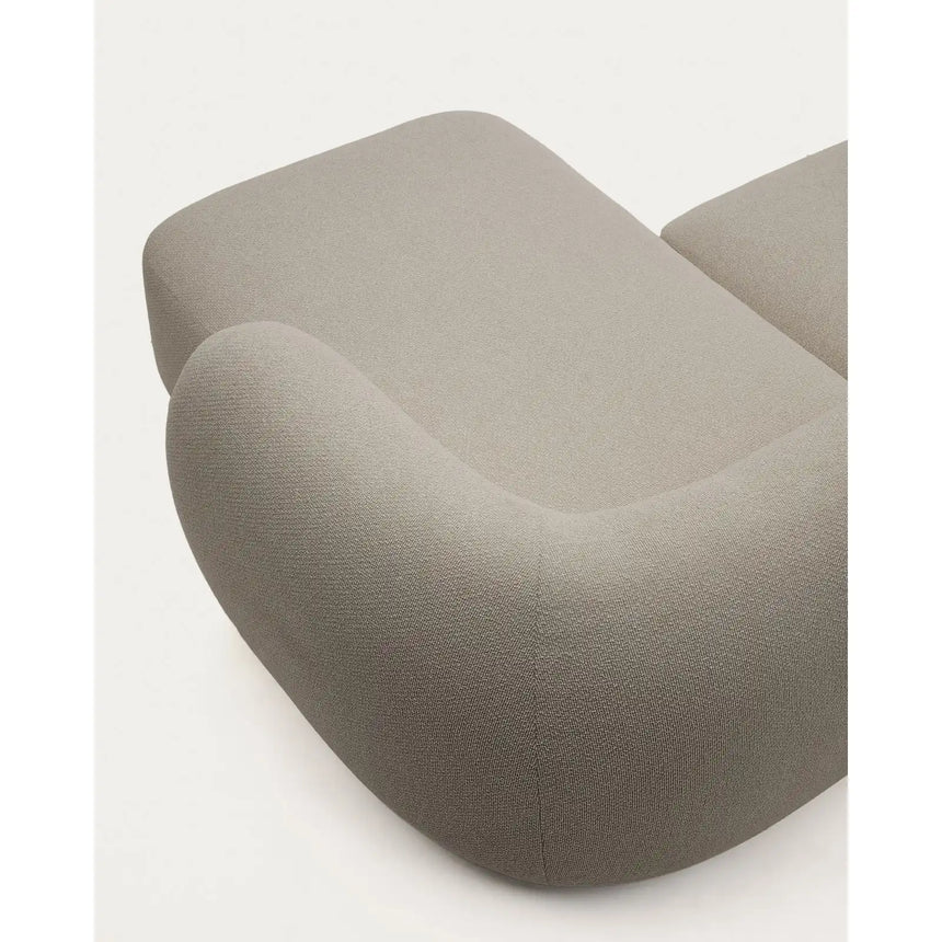 2-Sitzer-Modularsofa Martina mit Chenille und Chaiselongue rechts in Steinton 230 cm von Kave Home – Bild 5