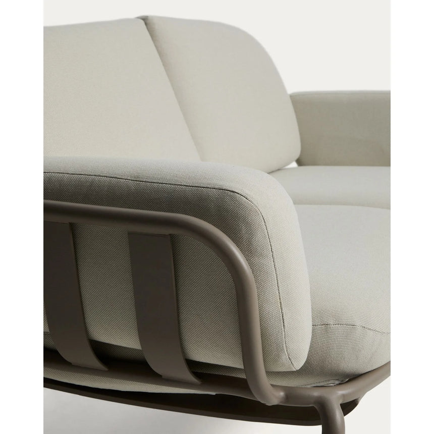 2-Sitzer-Outdoor-Sofa Joncols aus Aluminium mit taupefarbener Lackierung, 164 cm von Kave Home – Bild 6