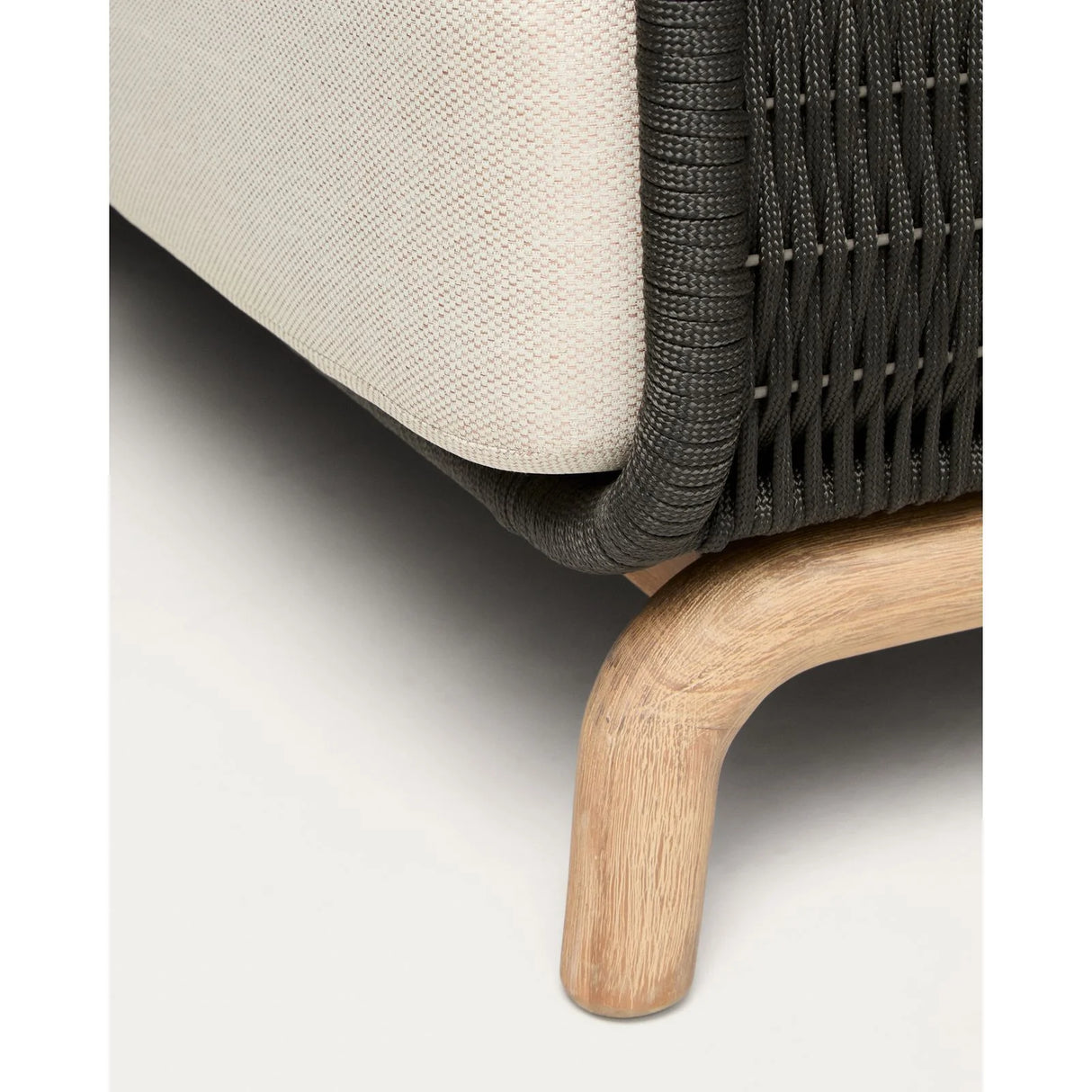 2-Sitzer-Sofa Alipa aus massivem Akazienholz und dunkelgrauem Seil, 165 cm von Kave Home – Bild 11