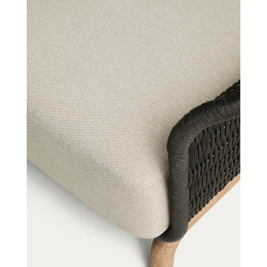 2-Sitzer-Sofa Alipa aus massivem Akazienholz und dunkelgrauem Seil, 165 cm von Kave Home – Bild 8
