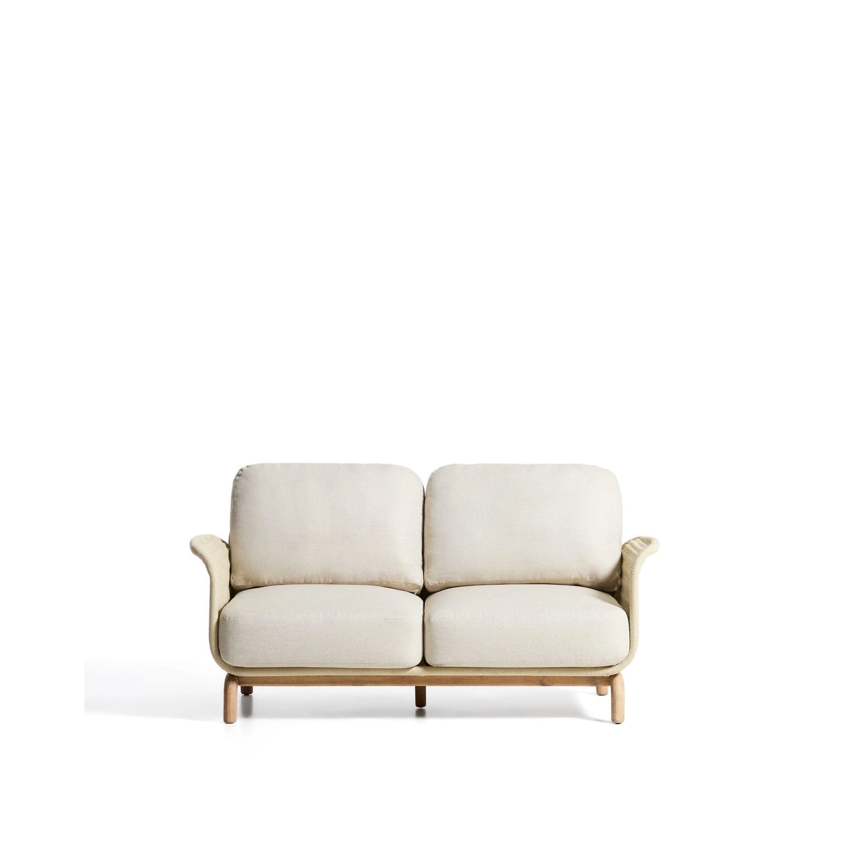 2-Sitzer-Sofa Alipa aus massivem Akazienholz und ecrufarbenem Seil, 165 cm von Kave Home – Bild 1
