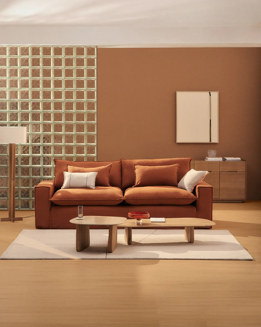 2-Sitzer-Sofa Anarela mit abnehmbarem Bezug aus 100 % Leinen, 240 cm, FSC Mix Credit von Kave Home – Bild 2