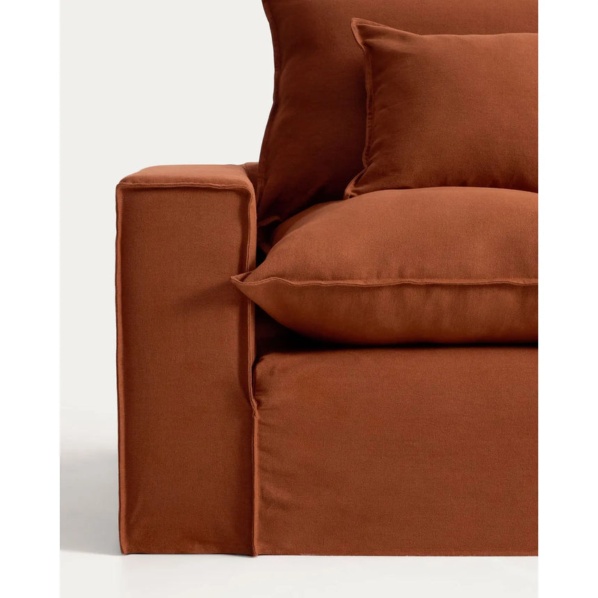 2-Sitzer-Sofa Anarela mit abnehmbarem Bezug aus 100 % Leinen, 240 cm, FSC Mix Credit von Kave Home – Bild 7
