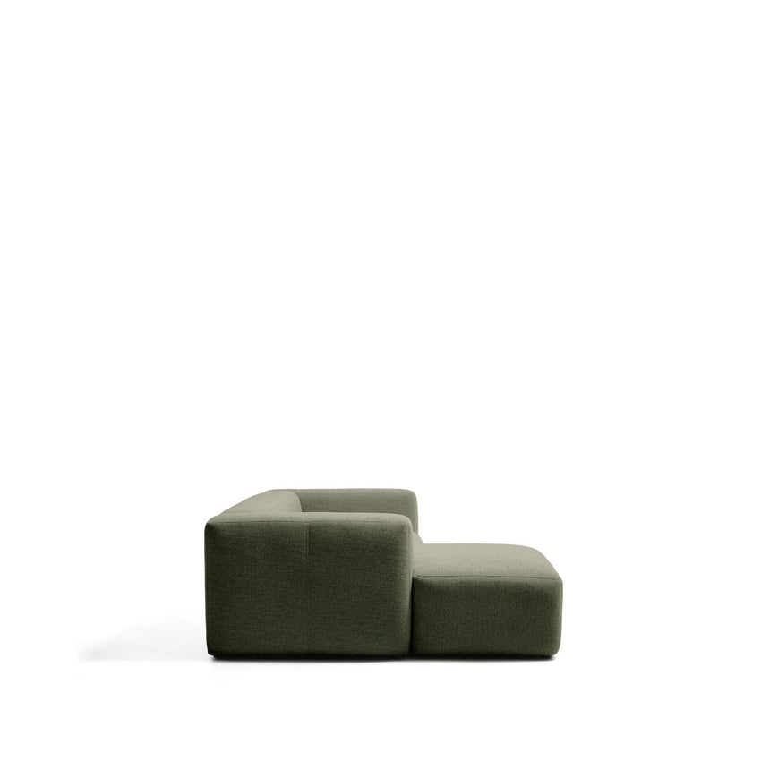 2-Sitzer-Sofa Blok mit Chaiselongue links in moosgrüner Chenille, 240 cm, FSC Mix Credit von Kave Home – Bild 4