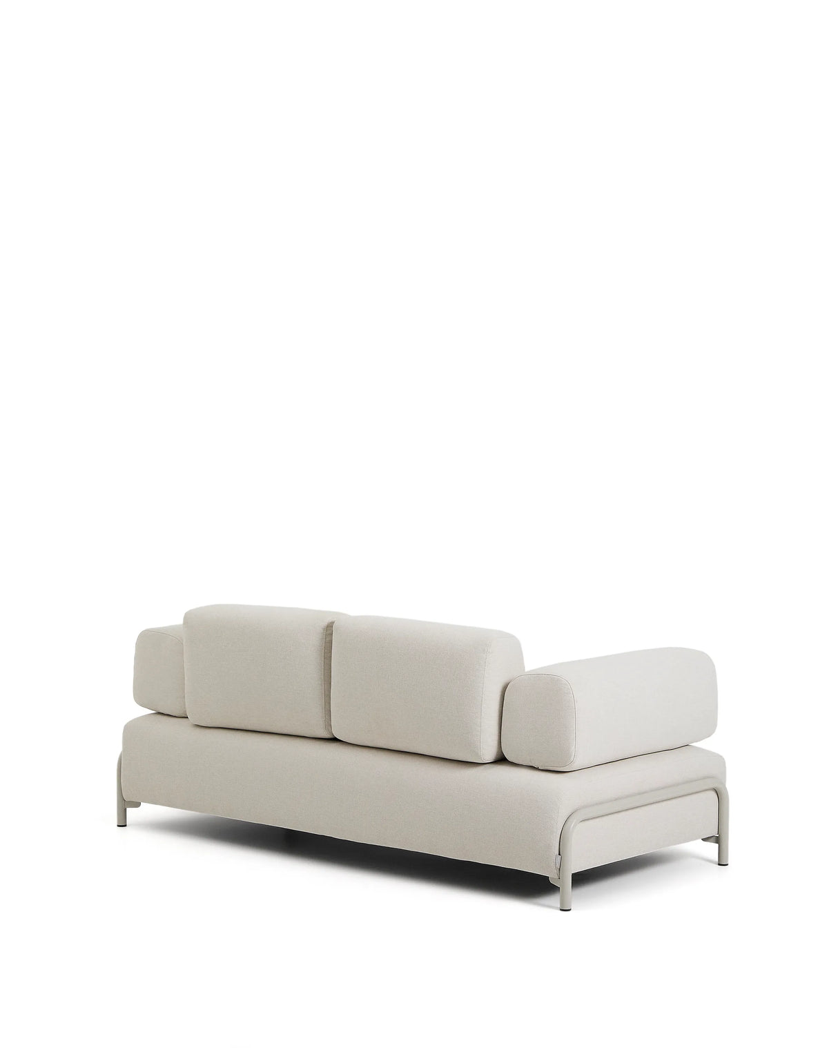 2-Sitzer-Sofa Compo aus Chenille in Ecru mit beigem Metallgestell 200 cm FSC Mix Credit von Kave Home – Produktbild 5