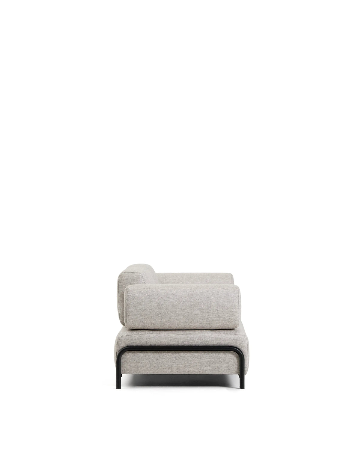 2-Sitzer-Sofa Compo in Graubeige mit schwarzem Metallgestell 200 cm FSC Mix Credit von Kave Home – Produktbild 6