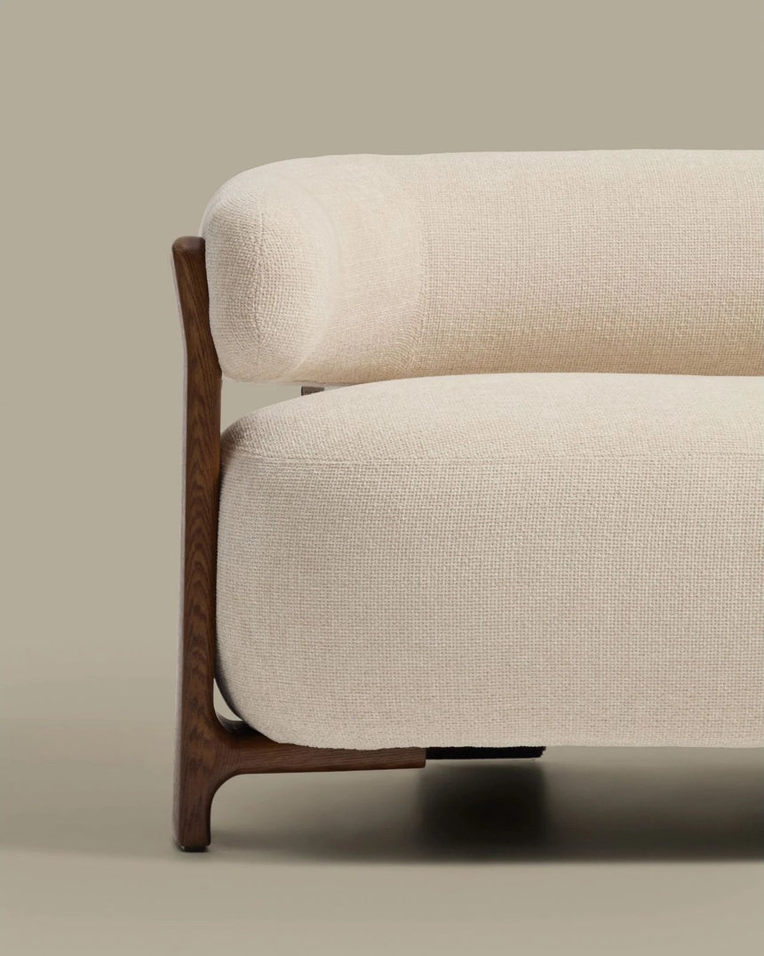 2-Sitzer-Sofa Granite mit Chenille und Beinen aus massivem Eschenholz in verschiedenen Finishes, 155 cm, FSC 100 % von Kave Home – Bild 4