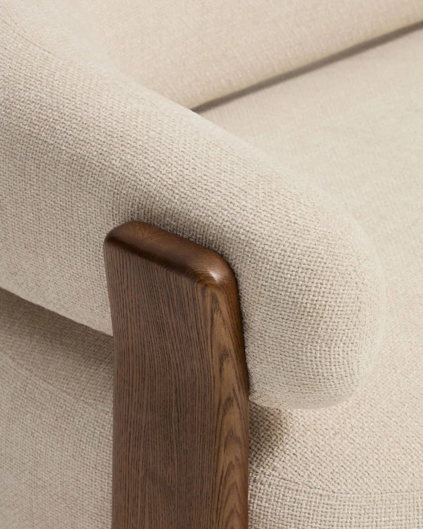 2-Sitzer-Sofa Granite mit Chenille und Beinen aus massivem Eschenholz in verschiedenen Finishes, 155 cm, FSC 100 % von Kave Home – Bild 5