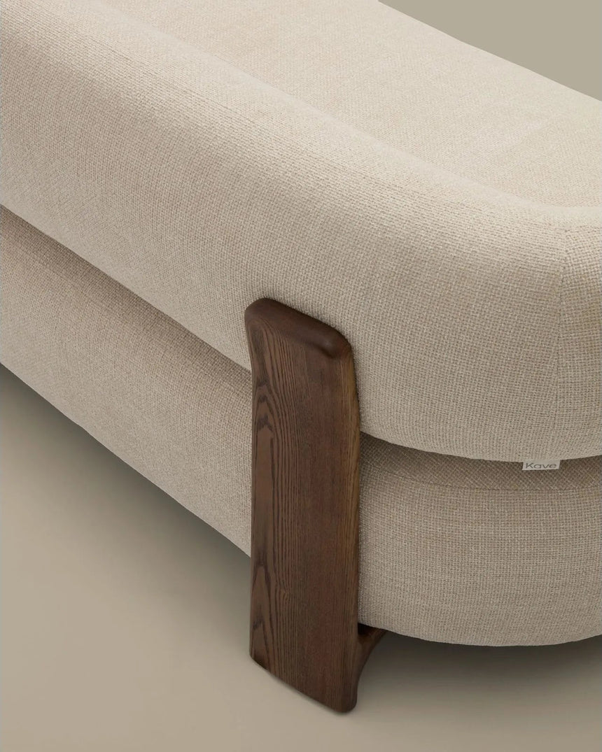 2-Sitzer-Sofa Granite mit Chenille und Beinen aus massivem Eschenholz in verschiedenen Finishes, 155 cm, FSC 100 % von Kave Home – Bild 6