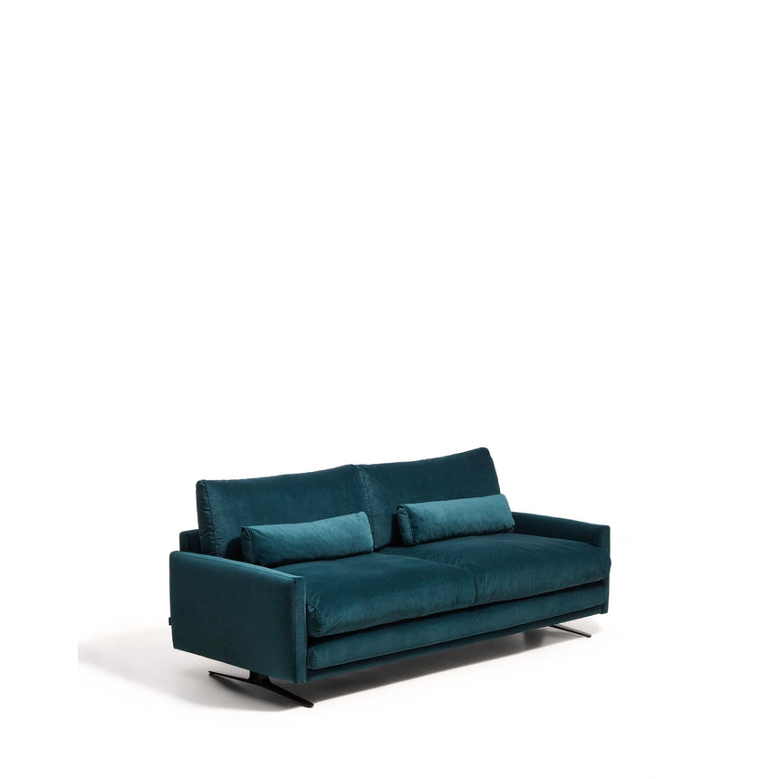 2-Sitzer-Sofa Veliro, schwer entflammbar, mit Samt und Stahlbeinen mit schwarzem Finish, 210 cm, FSC Mix Credit von Kave Home – Bild 4