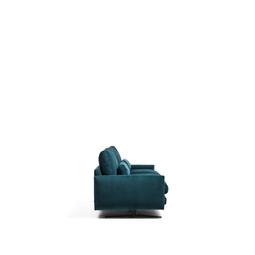 2-Sitzer-Sofa Veliro, schwer entflammbar, mit Samt und Stahlbeinen mit schwarzem Finish, 210 cm, FSC Mix Credit von Kave Home – Bild 5
