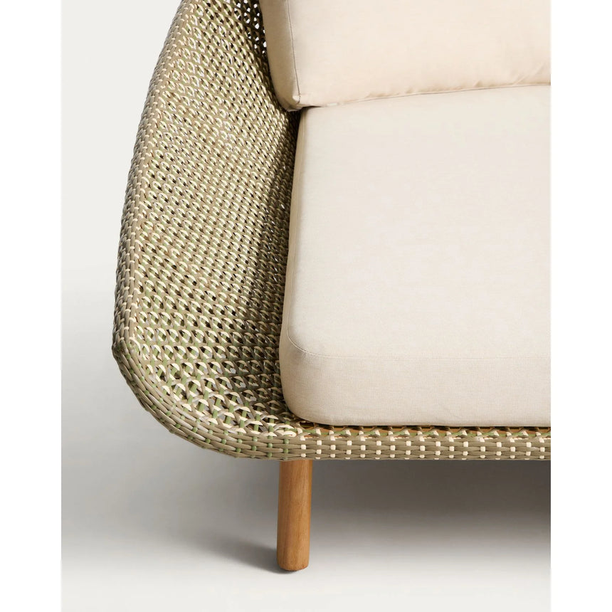 2er-Sonnenliege Olbia aus synthetischem Rattan und massivem Teakholz FSC 100 % von Kave Home – Bild 9