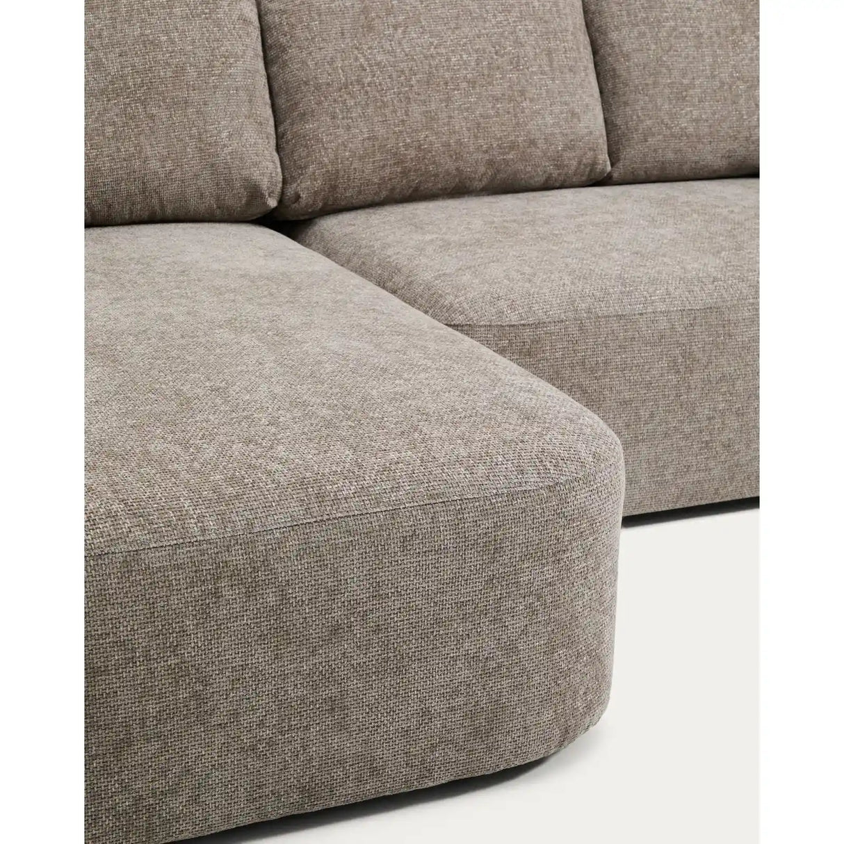 3-Sitzer-Bettsofa Laira in taupefarbener Chenille und Chaiselongue links, 246 cm, FSC Mix Credit von Kave Home – Produktbild 9