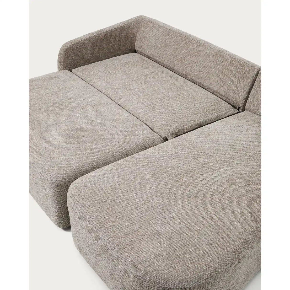 3-Sitzer-Bettsofa Laira in taupefarbener Chenille und Chaiselongue rechts, 246 cm, FSC Mix Credit von Kave Home – Produktbild 11