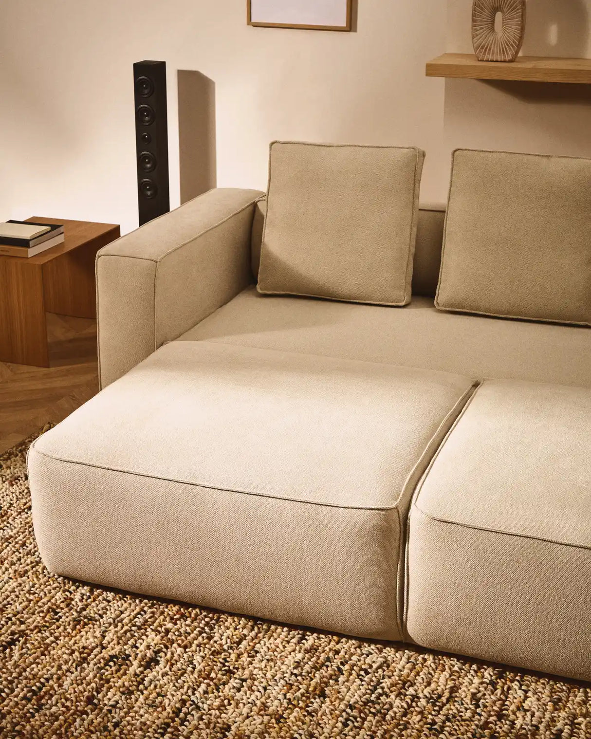 3-Sitzer Bettsofa Marela in beiger Chenille, 236 cm, FSC Mix Credit von Kave Home – Bild 2