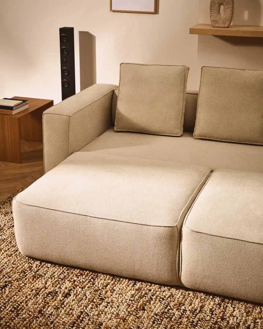 3-Sitzer Bettsofa Marela in beiger Chenille, 236 cm, FSC Mix Credit von Kave Home – Bild 2