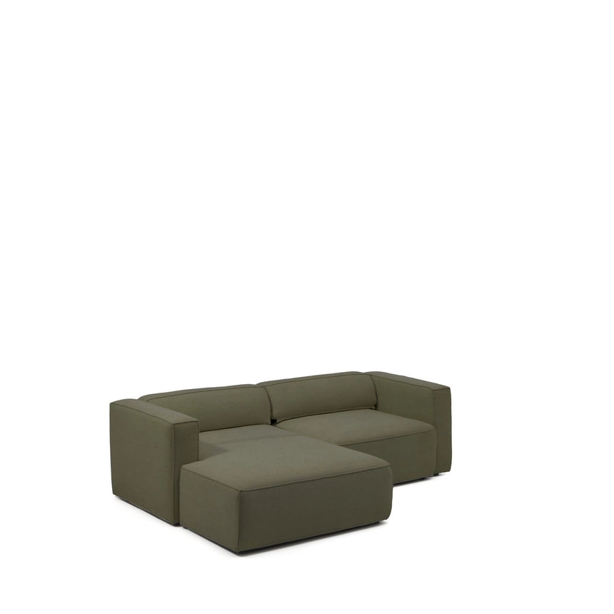 3-Sitzer-Bettsofa Marela mit Chaiselongue links in Grün, 236 cm, FSC Mix Credit von Kave Home – Bild 9