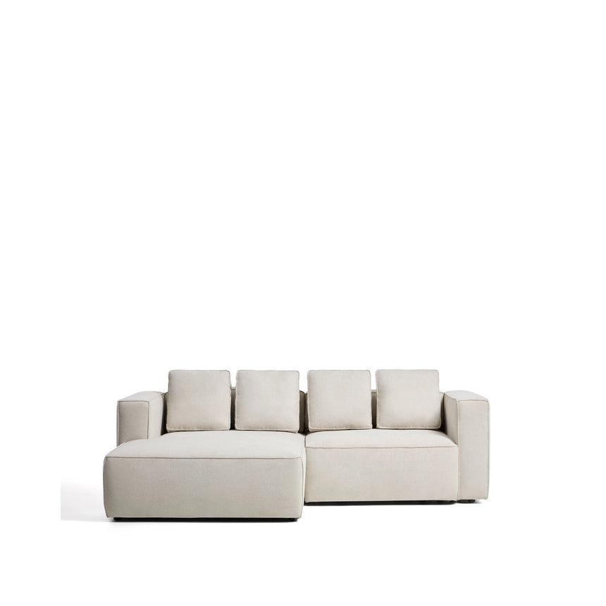 3-Sitzer Bettsofa Marela mit Chaiselongue links in beiger Chenille, 236 cm, FSC Mix Credit von Kave Home – Bild 1
