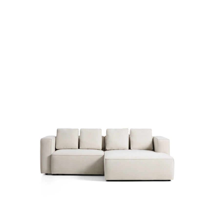 3-Sitzer Bettsofa Marela mit Chaiselongue rechts in beiger Chenille, 236 cm, FSC Mix Credit von Kave Home – Bild 1