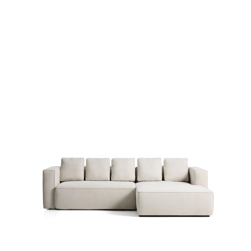 3-Sitzer Bettsofa Marela mit Chaiselongue rechts in beiger Chenille, 276 cm, FSC Mix Credit von Kave Home – Bild 1