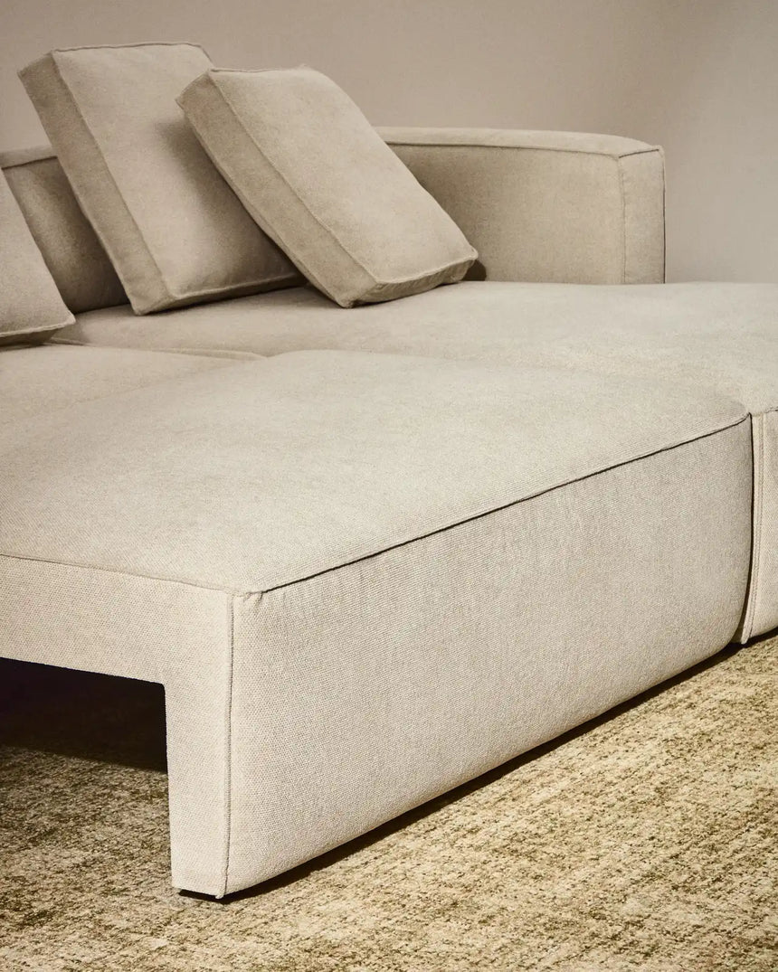 3-Sitzer Bettsofa Marela mit Chaiselongue rechts in beiger Chenille, 276 cm, FSC Mix Credit von Kave Home – Bild 2