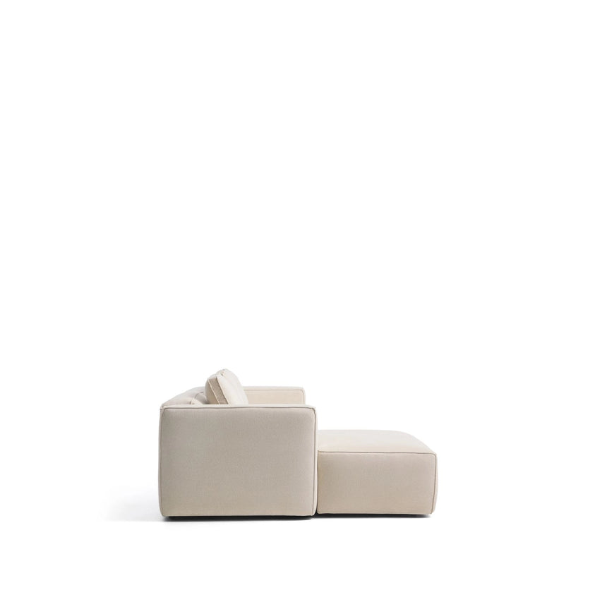 3-Sitzer-Bettsofa Marela mit aufklappbarer Chaiselongue links in Écru, 236 cm, FSC Mix Credit von Kave Home – Bild 11
